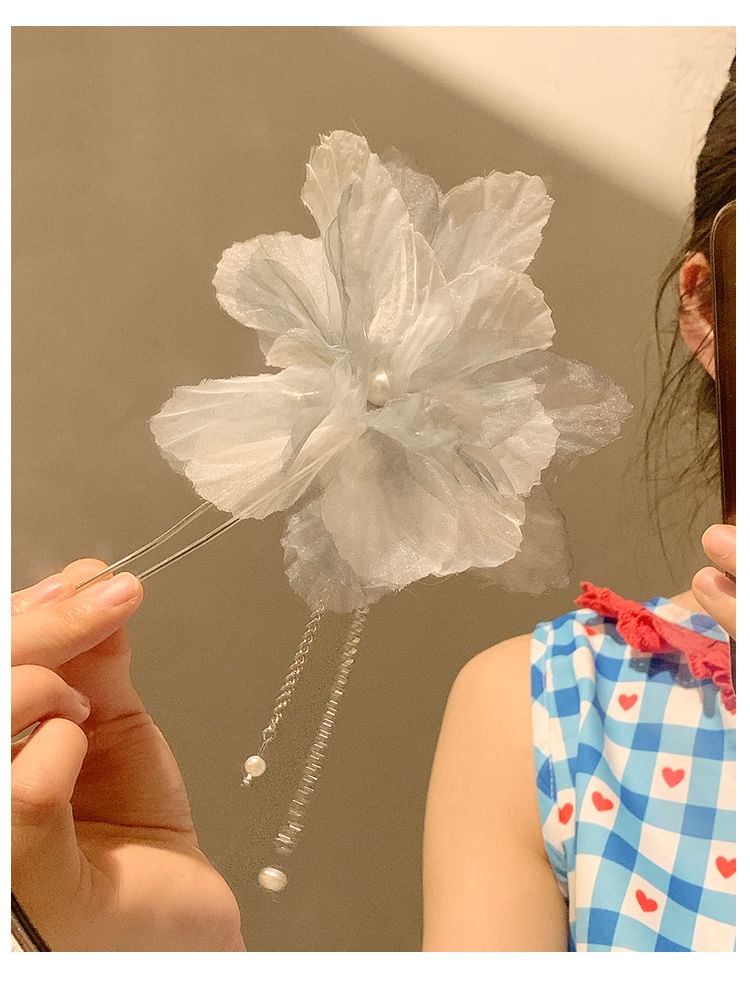Mesh Pin Flower Hair