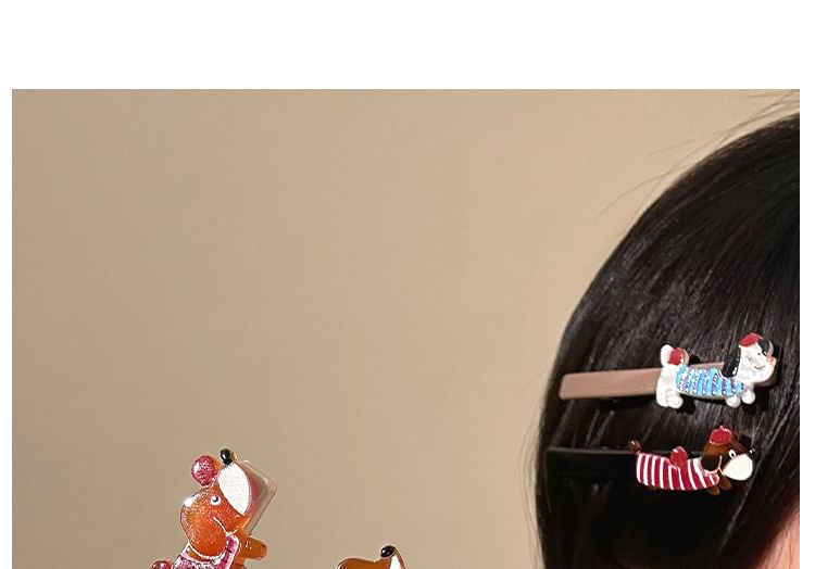 Hair Cartoon Clip Dog Acrylic