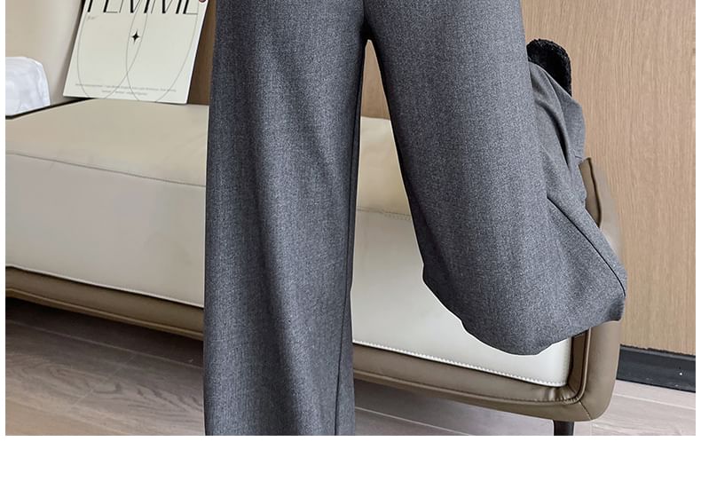 Pants High Suit Designs) (Various Rise Plain Loose Fit
