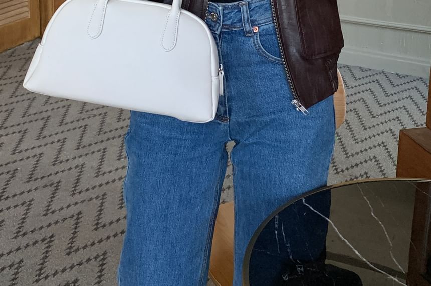 Plain Faux Trim Suede Gloves Fluffy