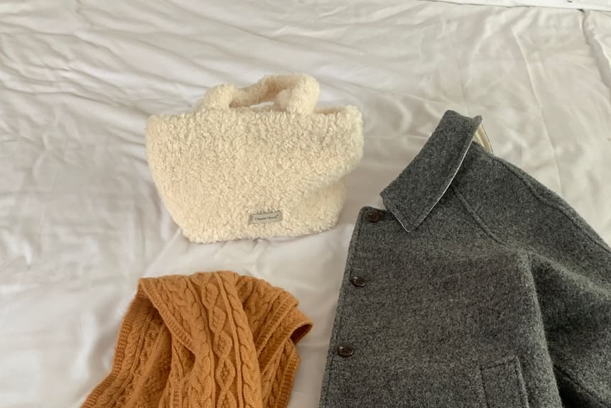 Plain Scarf Cable-Knit