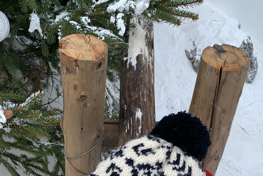Pom Beanie Patterned