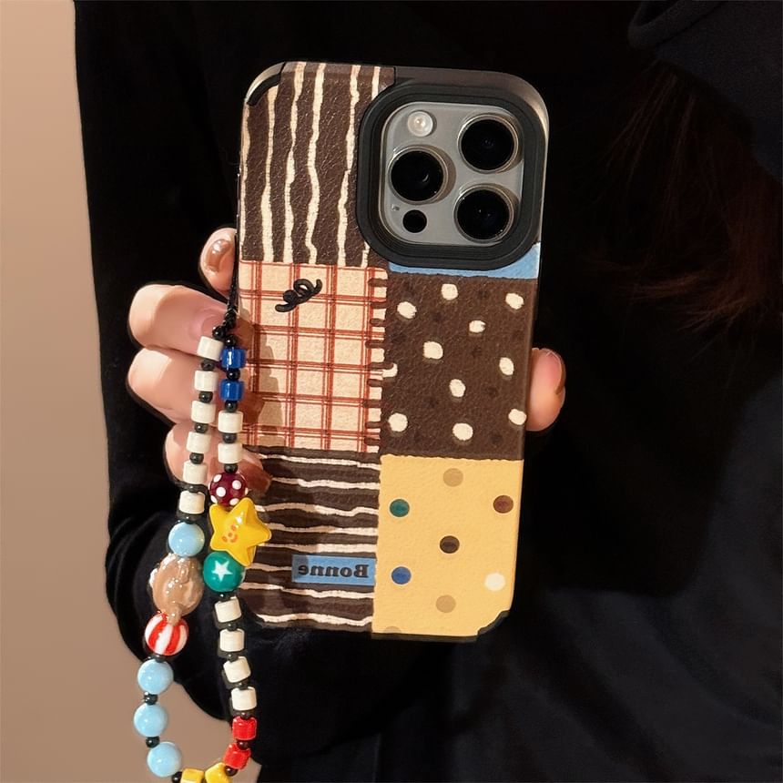 Phone Patterned Case Set Strap /