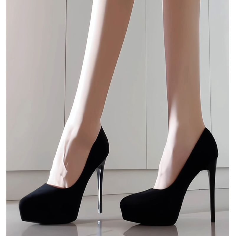 Platform Stiletto Pumps Heel