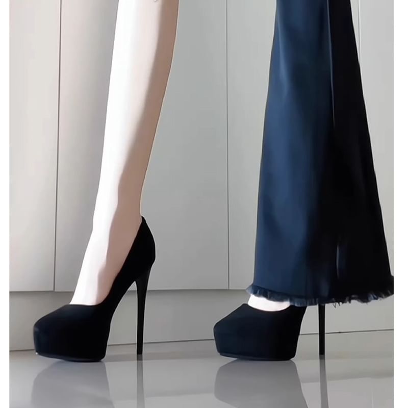 Platform Stiletto Pumps Heel