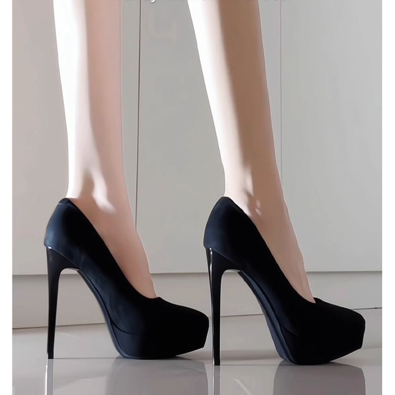 Platform Stiletto Pumps Heel