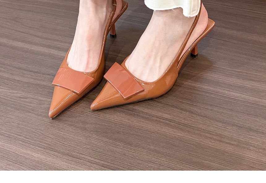Pointy High Heel Sandals Slingback