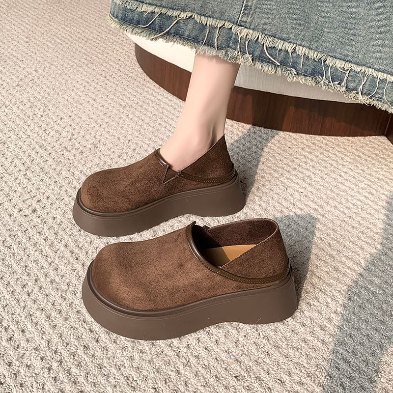 Ons Suede Platform Slip Faux