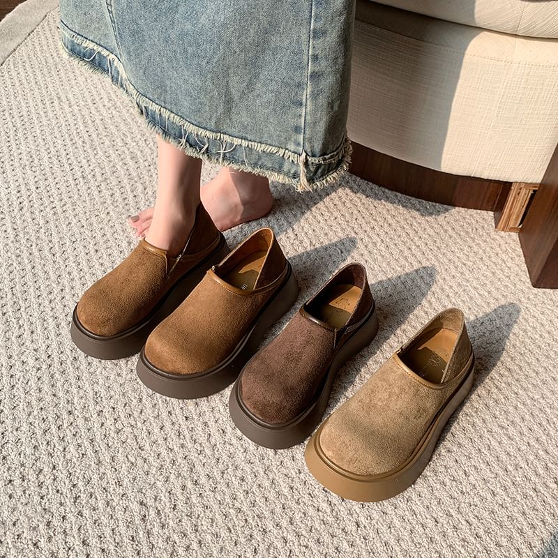 Ons Suede Platform Slip Faux