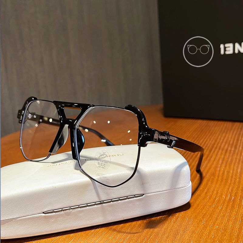 Glasses Frame Aviator Half