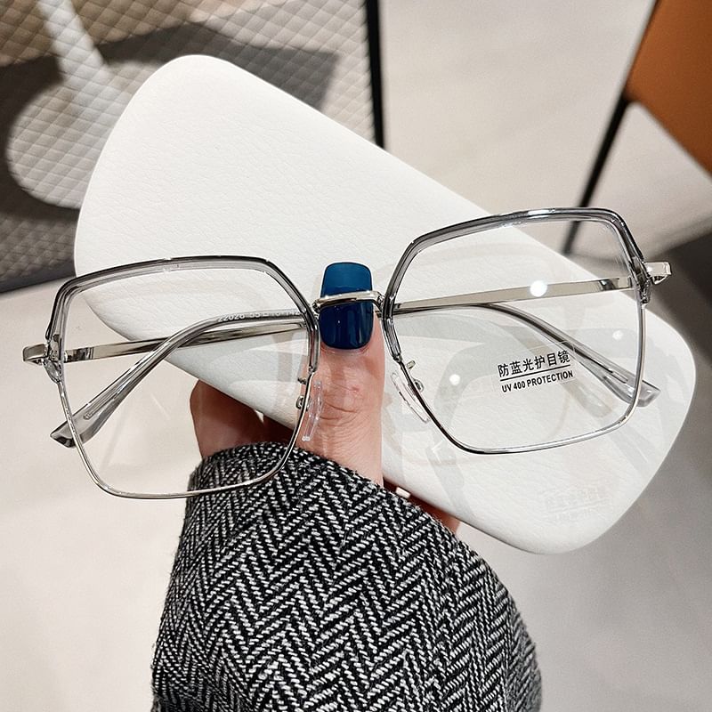 Thin Frame Square Eyeglasses