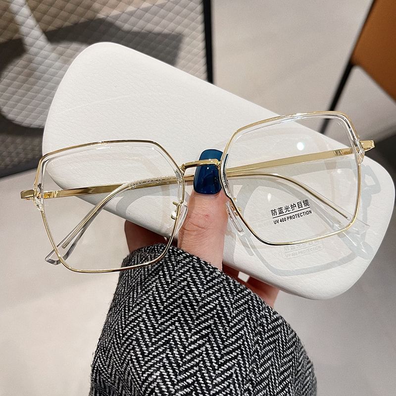 Thin Frame Square Eyeglasses