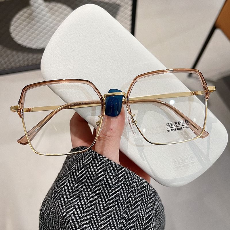 Thin Frame Square Eyeglasses