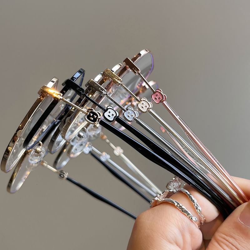 Thin Polygon Eyeglasses Frame