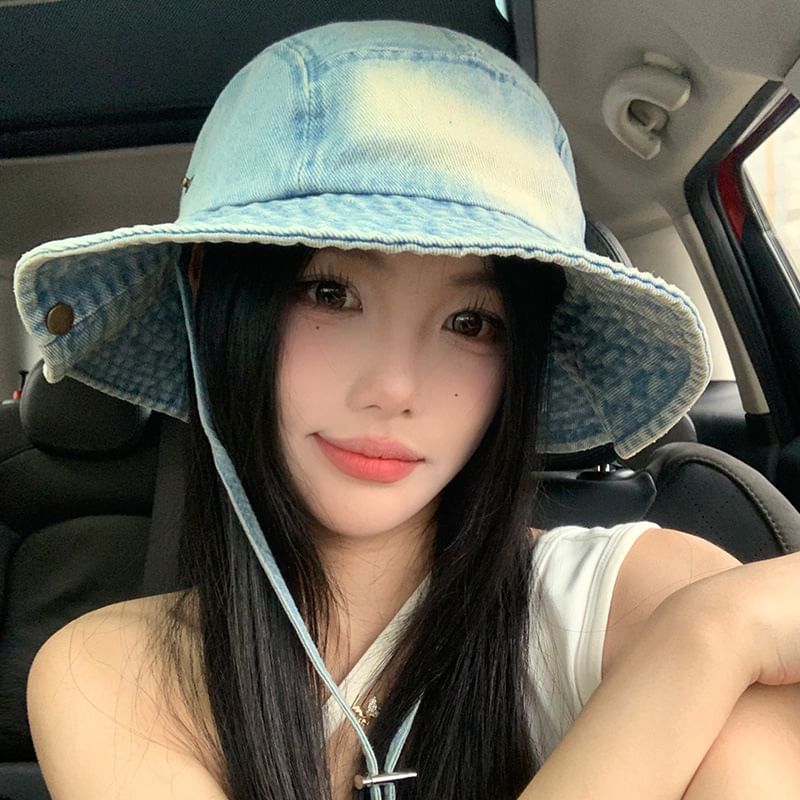 Washed Denim Hat Boonie