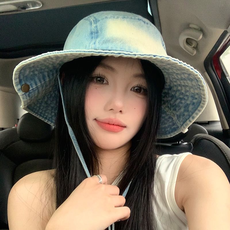 Washed Denim Hat Boonie