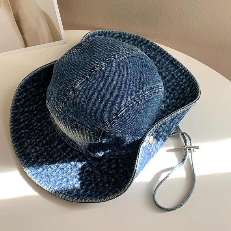 Washed Denim Hat Boonie