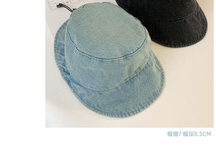 Washed Denim Hat Bucket