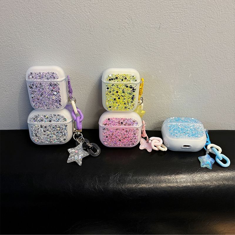 with Skin (Various / Pro Charm Case AirPods Sequined Designs) Earphone