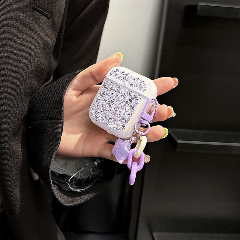 with Skin (Various / Pro Charm Case AirPods Sequined Designs) Earphone