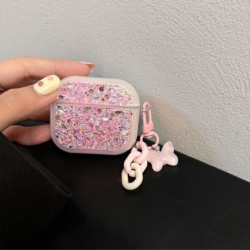 with Skin (Various / Pro Charm Case AirPods Sequined Designs) Earphone
