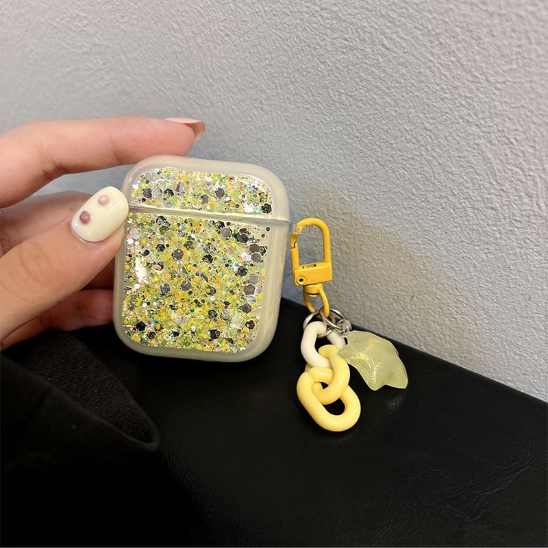 with Skin (Various / Pro Charm Case AirPods Sequined Designs) Earphone