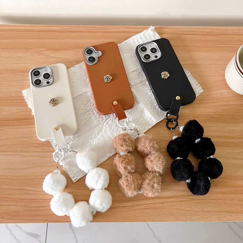 Phone Case Floral with Strap