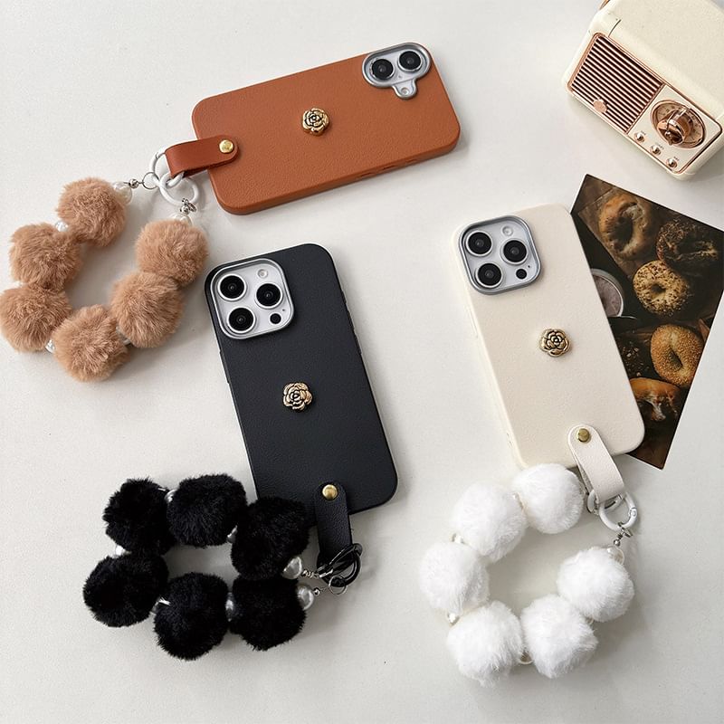 Phone Case Floral with Strap