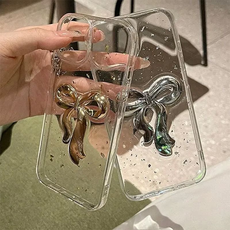 Bow Leaf Gold Phone Case