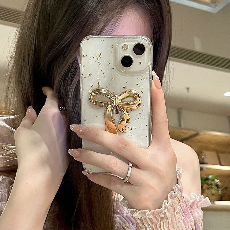 Bow Leaf Gold Phone Case