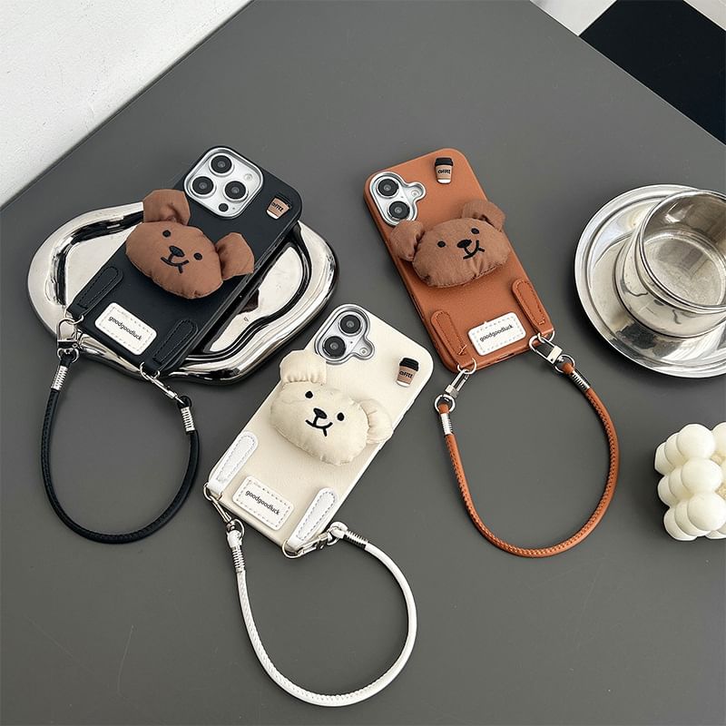 Strap Phone Puffed Bear Case with