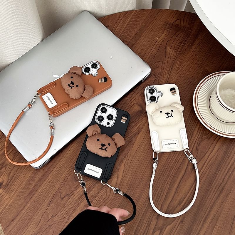 Strap Phone Puffed Bear Case with