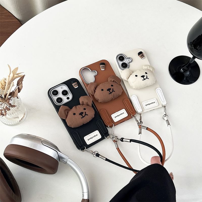 Strap Phone Puffed Bear Case with