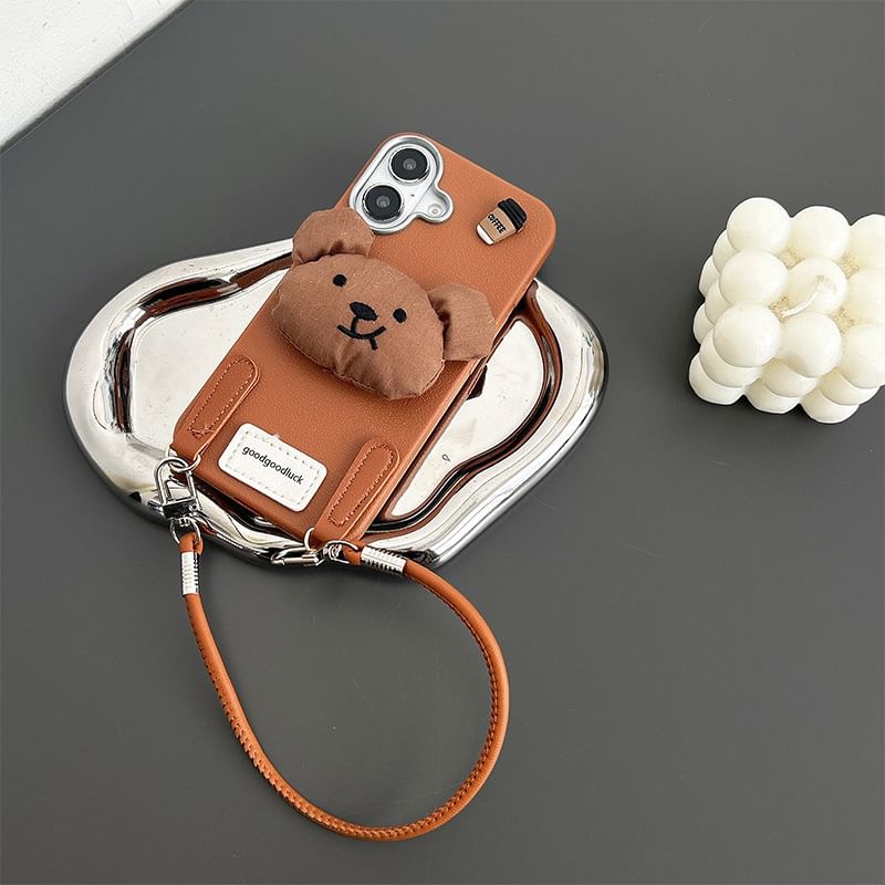 Strap Phone Puffed Bear Case with
