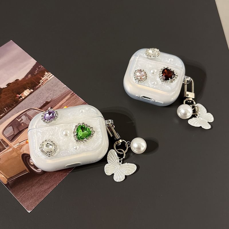 Pro Earphone Case Skin AirPods / Rhinestone Charm with