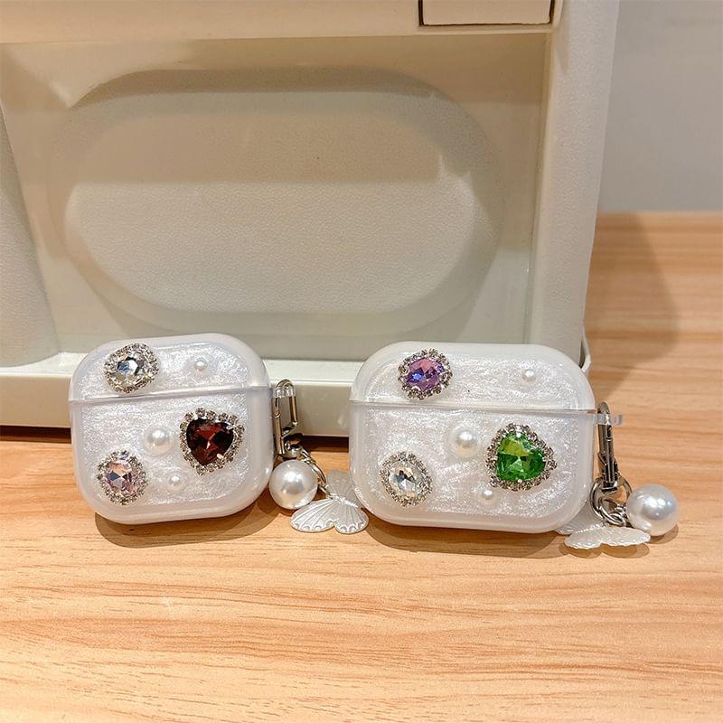 Pro Earphone Case Skin AirPods / Rhinestone Charm with