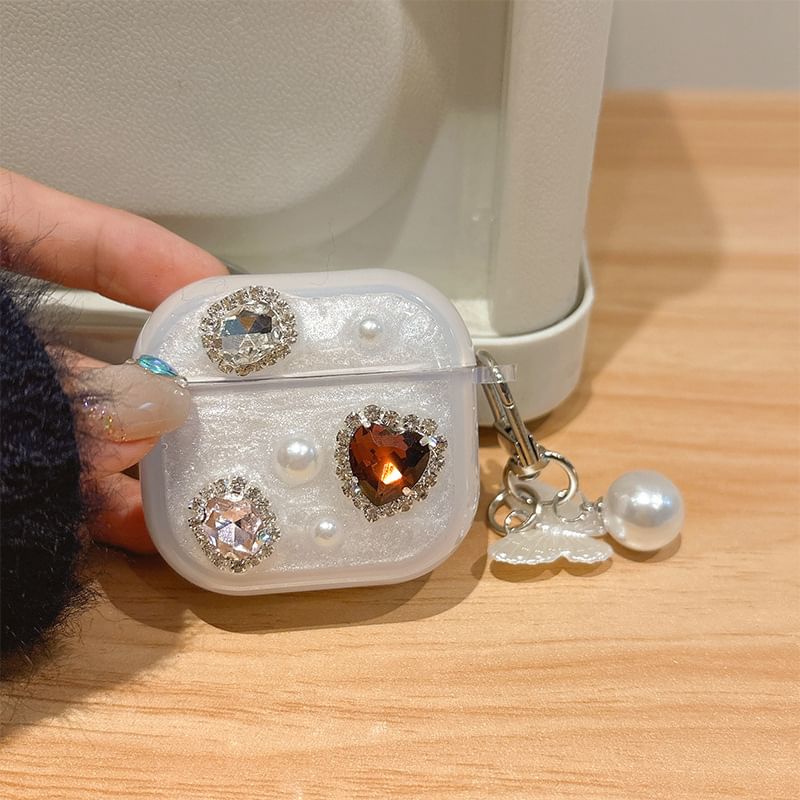 Pro Earphone Case Skin AirPods / Rhinestone Charm with