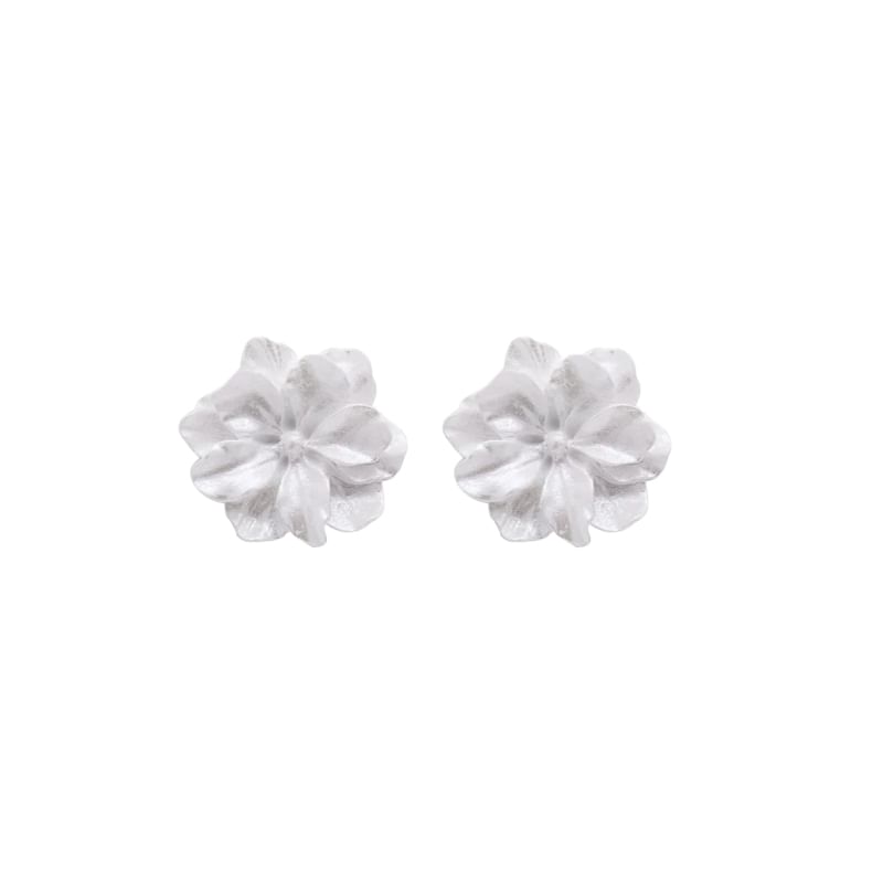 Clip / Flower On Earring Stud