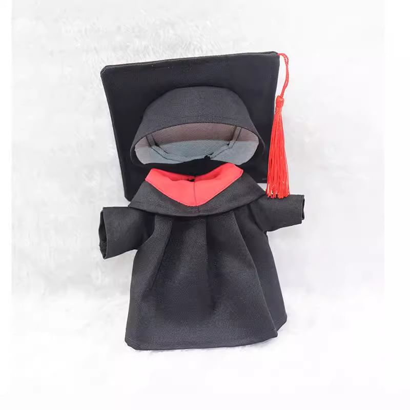 Doll Mortarboard + Gown Graduation Set: Clothes
