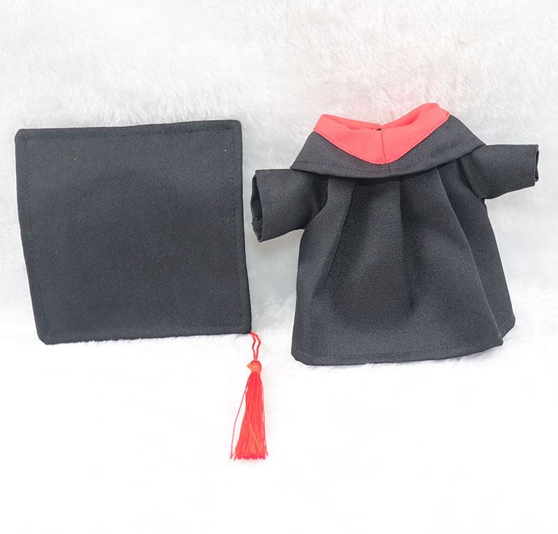 Doll Mortarboard + Gown Graduation Set: Clothes