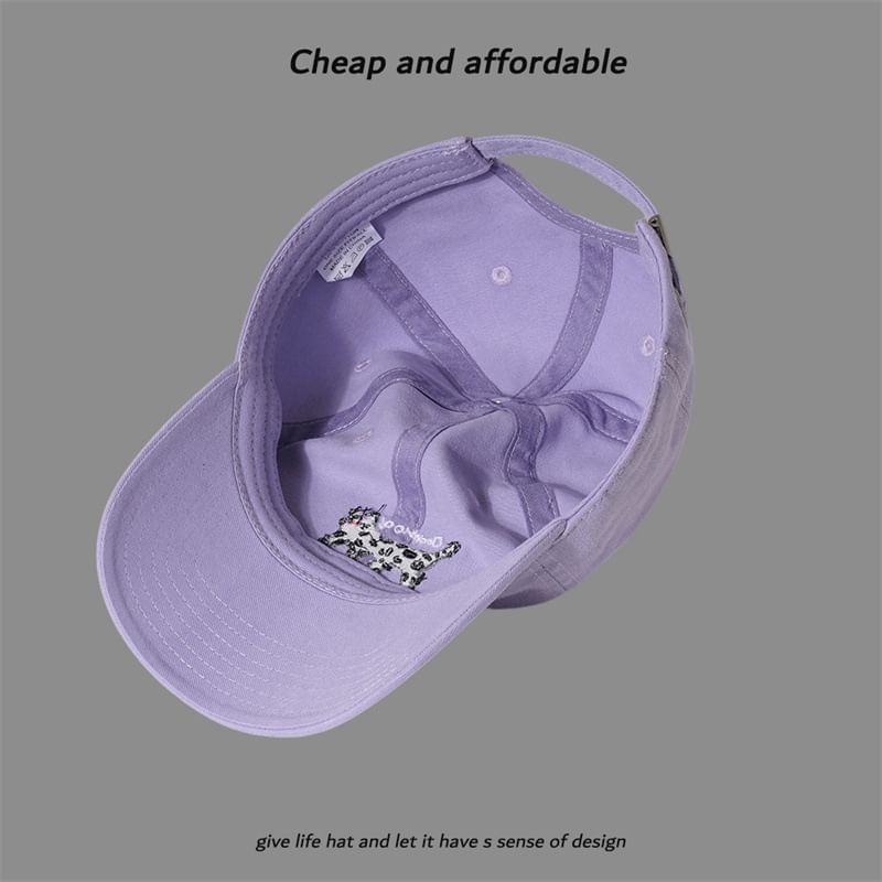 Embroidered Cap Baseball Cat