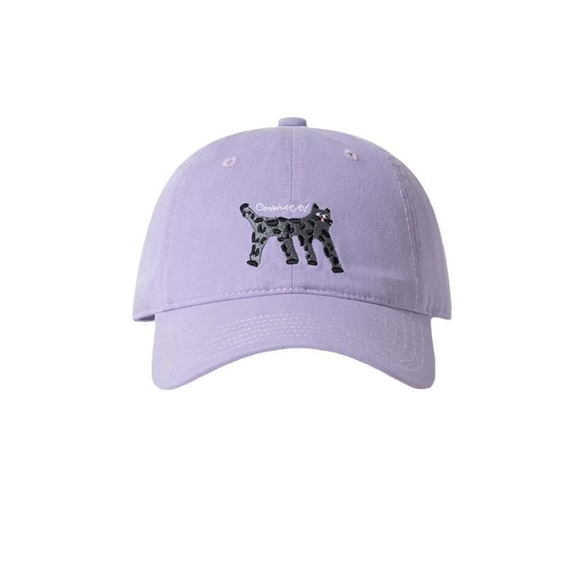 Embroidered Cap Baseball Cat