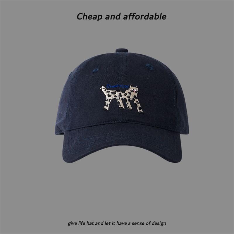 Embroidered Cap Baseball Cat