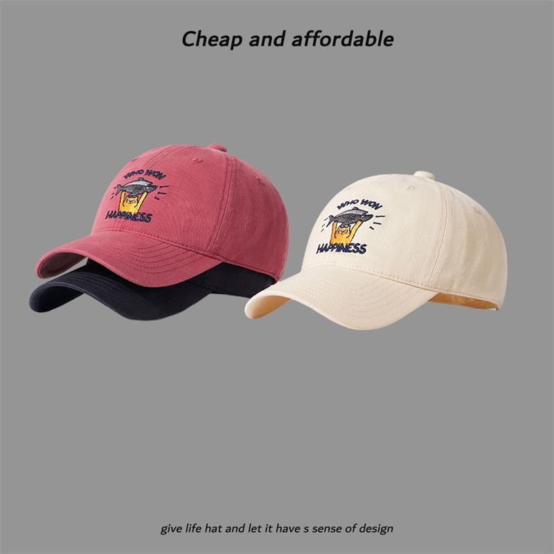 Cap Embroidered Baseball Cat