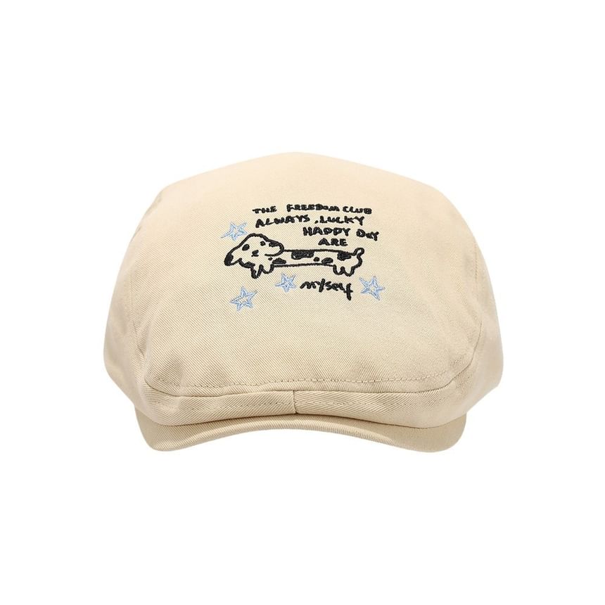 Cartoon Embroidery Hat Newsboy