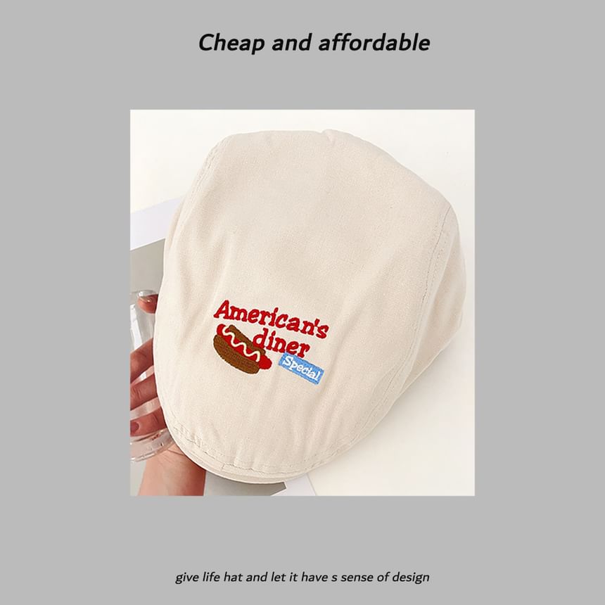 Newsboy Embroidery Cartoon Hat