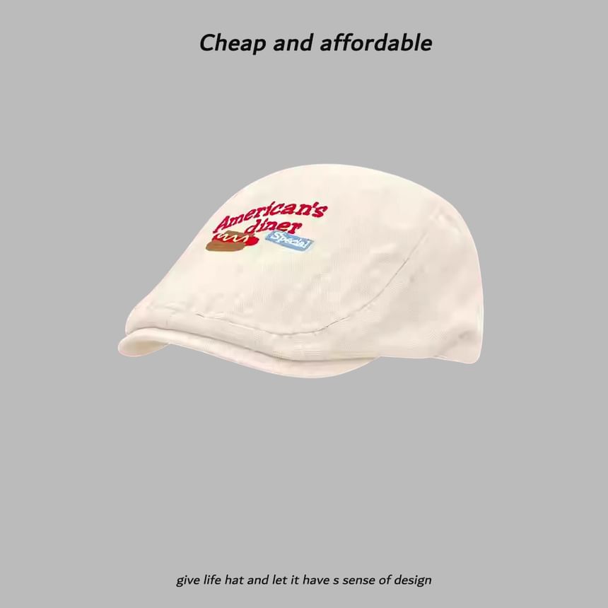 Newsboy Embroidery Cartoon Hat