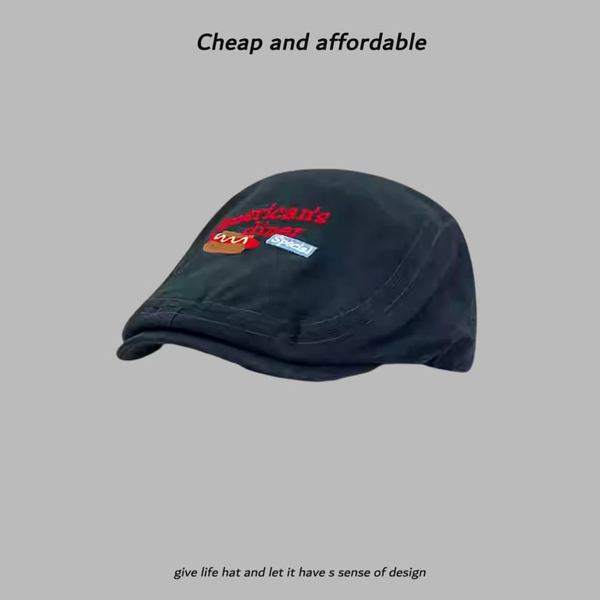 Newsboy Embroidery Cartoon Hat