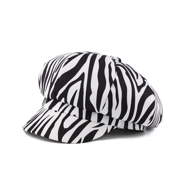 Cap Newsboy Animal Print