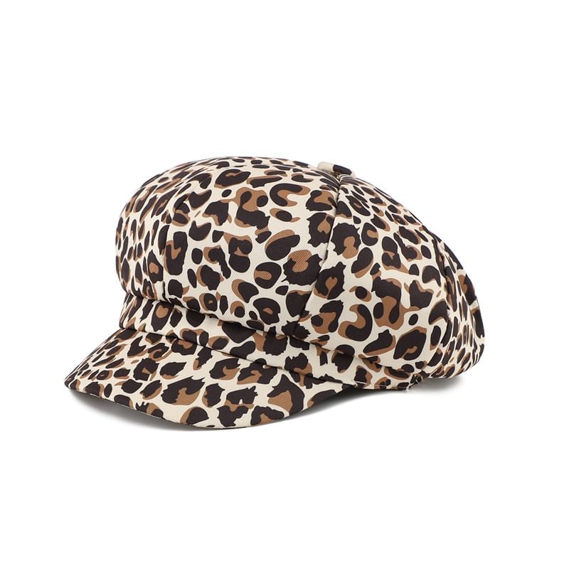 Cap Newsboy Animal Print